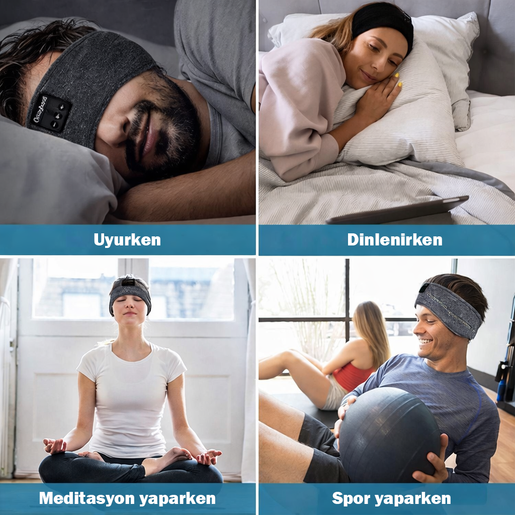 Uyku & Spor Bluetooth Kulaklık Bandı